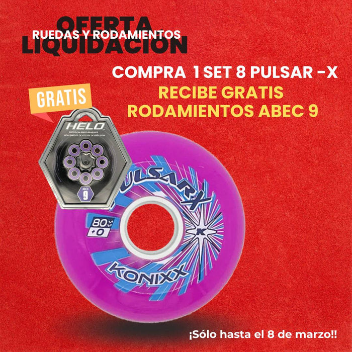 Oferta Liquidación Set 8 Ruedas Pulsar-X
